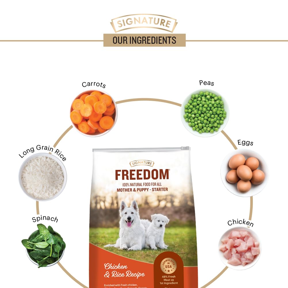 Signature Freedom Chicken & Rice Starter (Mother & Puppy) Dog Dry Food