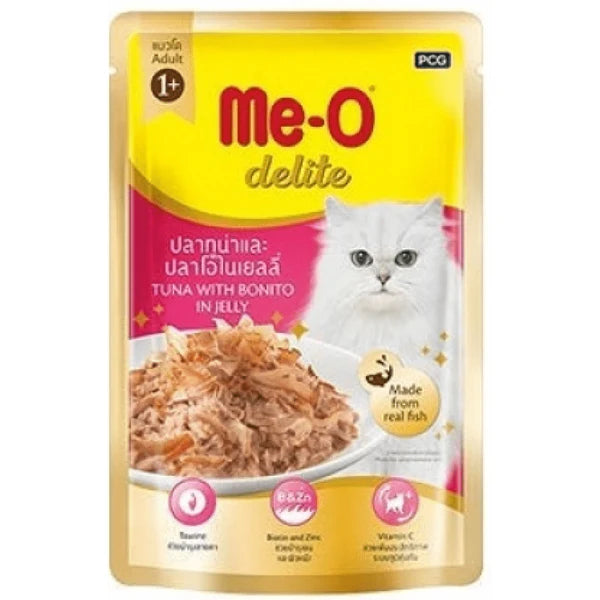 Me-O Delite Tuna with Bonito in Jelly