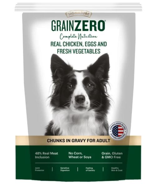 Signature Grain Zero Chicken Chunks Gravy Adult Dog Wet Food ( Buy 5 Get 1 Free)