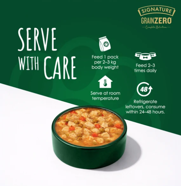 Signature Grain Zero Chicken Chunks Gravy Adult Dog Wet Food ( Buy 5 Get 1 Free)