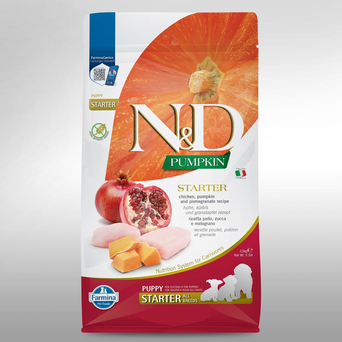 Farmina N&D Pumpkin Chicken & Pomegranate Grain Free Puppy Mini Dog Dry Food