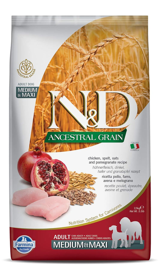 Farmina N&D Chicken & Pomegranate Adult Medium Maxi Dog Dry Food