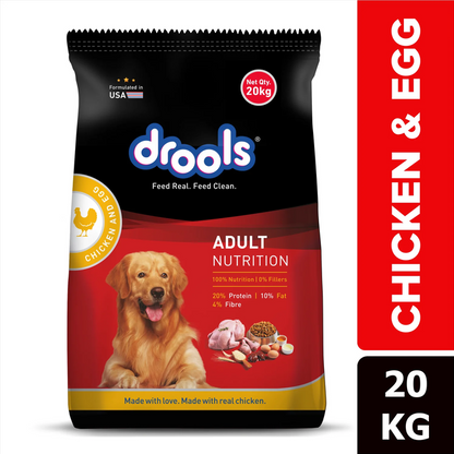 20 kg drools-dog-food-chicken-egg-adult 1