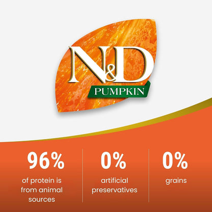 Farmina N&D Pumpkin Lamb & Blueberry Grain Free Puppy Mini Dog Dry Food