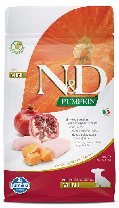 Farmina N&D Pumpkin Chicken & Pomegranate Grain Free Puppy Mini Dog Dry Food