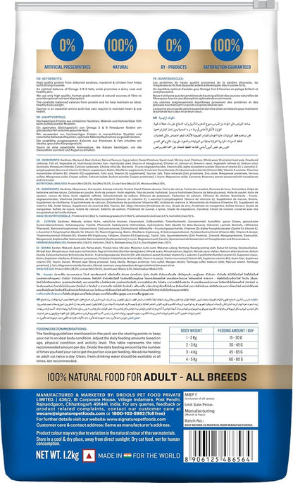 Signature Grain Zero Seafood Adult Cat Dry Food For All Breed