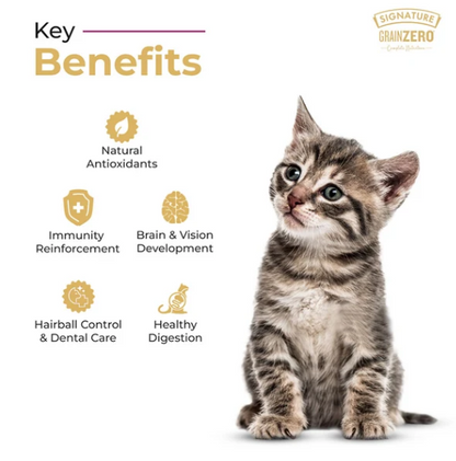 Signature Grain Zero Ocean Fish, Sardine and Mackerel Mother and Kitten Cat Dry Food