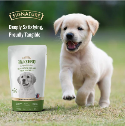 Signature Grain Zero Real Chicken Chunks Gravy Puppy Dog Wet Food (Buy 5 Get 1 Free )