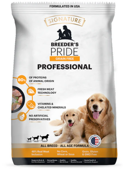 Signature Grain Free Pride Professional Breeder's All Breeds Dog Dry Food