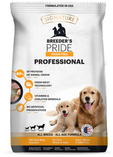 Signature Grain Free Pride Professional Breeder's All Breeds Dog Dry Food