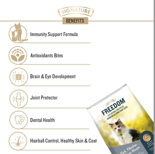 Signature Freedom Persian & Long Coat Cat Dry Food