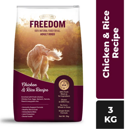 Signature Freedom Chicken and Rice Recipe Adult Dog Dry Food
