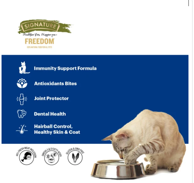 Signature Freedom Fish, Chicken and Peas Recipe Kitten Dry Cat Food