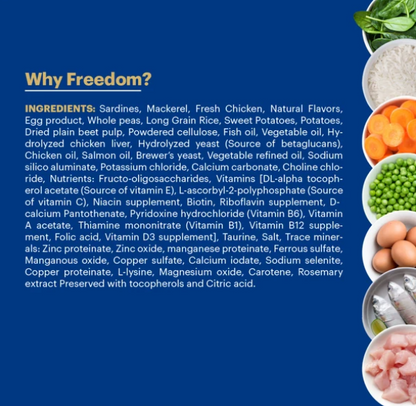 Signature Freedom Fish, Chicken and Peas Recipe Kitten Dry Cat Food