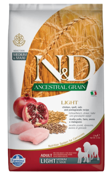 Farmina N&D Ancestral Chicken Light Adult Medium / Maxi Dry Dog Food